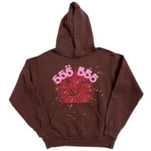 Men Women Web Pattern Tracksuit – Brown1