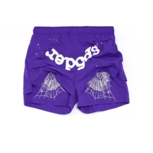 OG WEB SP5DER SHORTS PURPLE1
