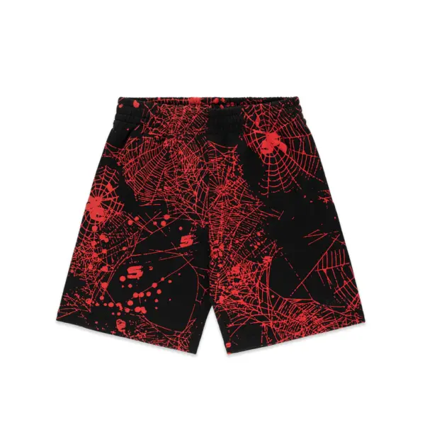 Sp5der Black with Red lining Double Shorts