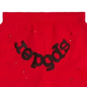 SP5DER OG WEB DOUBLE LAYER RED SHORT1