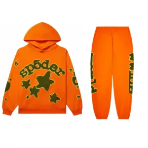 sp5der beluga Tracksuit Orange
